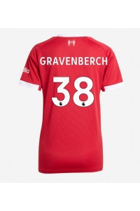 Liverpool Ryan Gravenberch #38 Jalkapallovaatteet Naisten Kotipaita 2025-26 Lyhythihainen